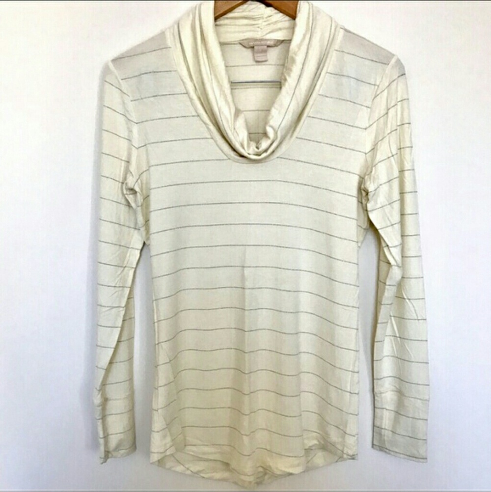 banana republic • cowl neck tee light sweater top